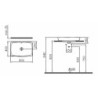 Umyvadlo na desku VitrA Metropole 60x40 cm bez otvoru pro baterii 5668-003-0012
