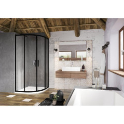 Sprchový kout čtvrtkruh 80x80 cm Ravak Blix Slim X3BM40300Z1