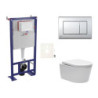 Cenově zvýhodněný závěsný WC set SAT do lehkých stěn / předstěnová montáž+ WC SAT Brevis SIKOSSBR21
