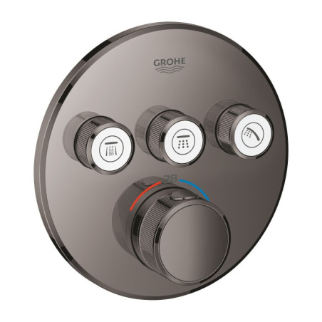 Sprchová baterie GROHE Grohtherm Smartcontrol bez podomítkového tělesa hard graphite 29121A00