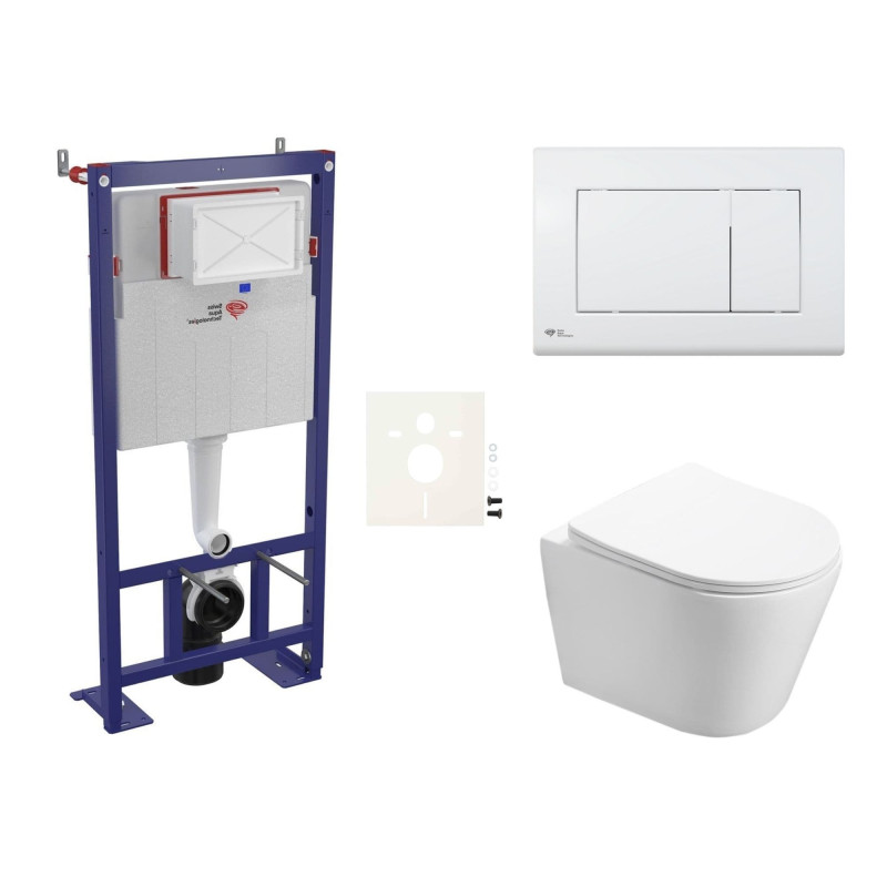Cenově zvýhodněný závěsný WC set SAT do lehkých stěn / předstěnová montáž+ WC SAT Infinitio SIKOSSIN20