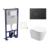 Cenově zvýhodněný závěsný WC set SAT do lehkých stěn / předstěnová montáž+ WC SAT Infinitio SIKOSSIN68