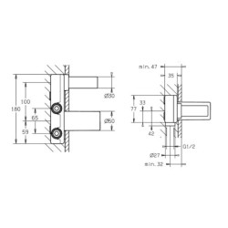 Podomítkové těleso Hansa bez baterie 57860100