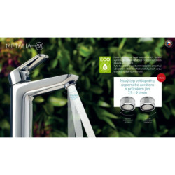 Vysoká umyvadlová baterie Novaservis Metalia 58 bez výpusti chrom 58501/1,0