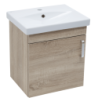 Koupelnová skříňka s umyvadlem Naturel Vario Dekor 50x51x40 cm dub bardolíno mat VARIO250DBDB