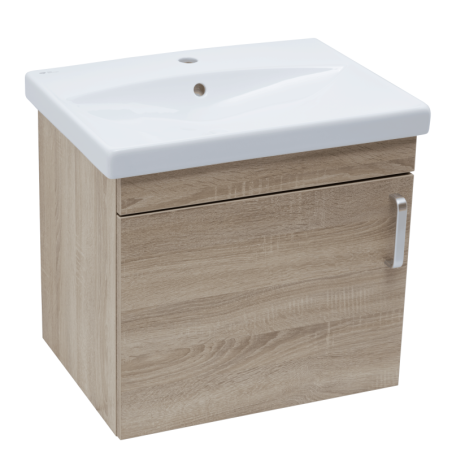 Koupelnová skříňka s umyvadlem Naturel Vario Dekor 60x51x40 cm dub bardolíno mat VARIO260DBDB