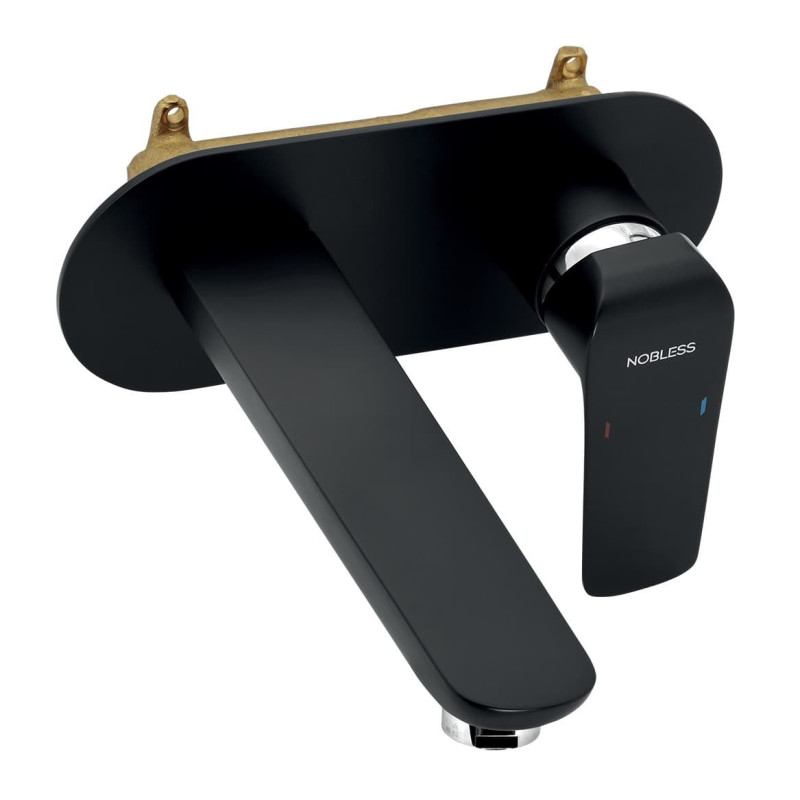 Umyvadlová podomítková baterie Novaservis Nobless Tina, černá matná 38200,5