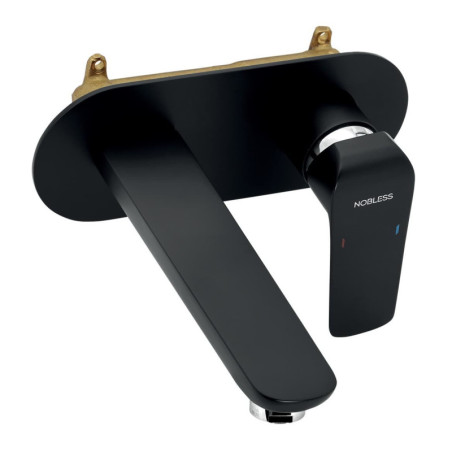 Umyvadlová podomítková baterie Novaservis Nobless Tina, černá matná 38200,5