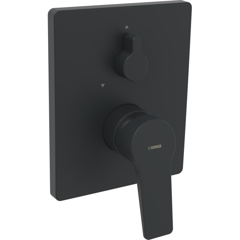 Sprchová a vanová baterie Hansa Twist bez podomítkového tělesa černá 8984908333