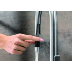 Dřezová baterie Blanco Candor-S s vytahovací sprškou nerez kartáčovaná 525125