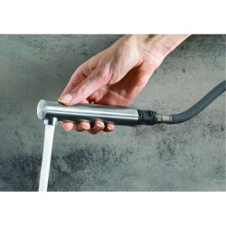 Dřezová baterie Blanco Lanora-S s vytahovací sprškou nerez kartáčovaná 525126