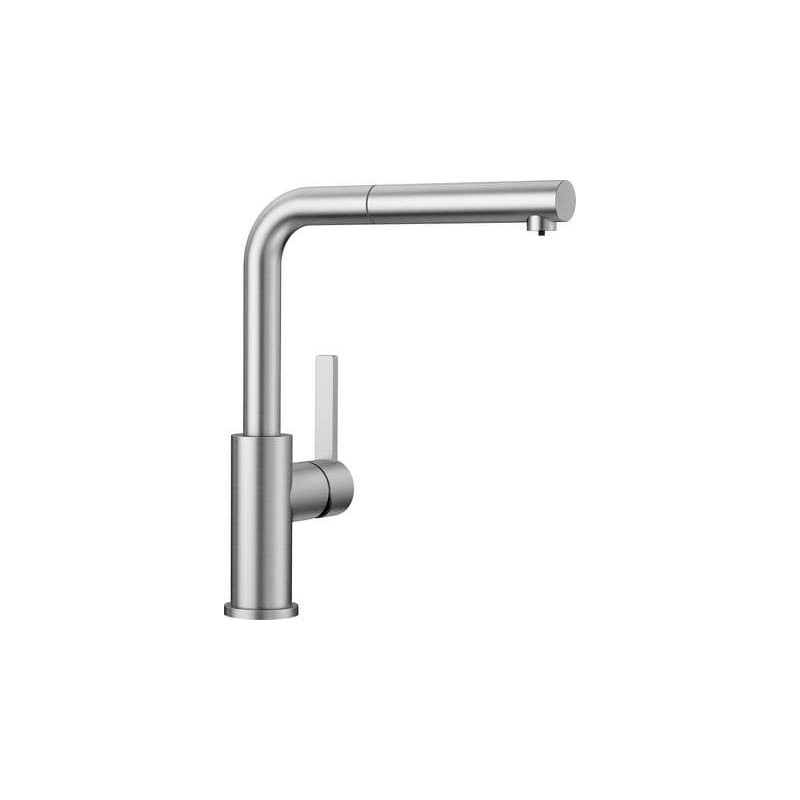 Dřezová baterie Blanco Lanora-S s vytahovací sprškou nerez kartáčovaná 525126