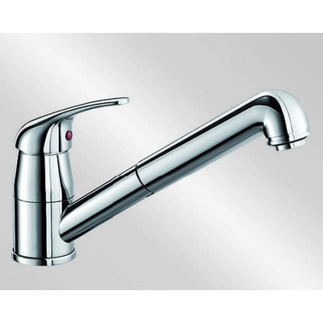 Dřezová baterie Blanco Daras - S s vytahovací sprškou chrom 519724