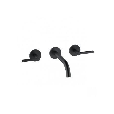 Umyvadlová baterie Kludi Nova Fonte včetně podomítkového tělesa černá 201443915