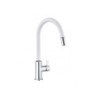 Dřezová baterie Kludi Bi. Star S s vytahovací sprškou Chrom/Bílá 468519378