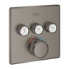 Sprchová a vanová baterie GROHE Smart Control bez podomítkového tělesa kartáčovaný Hard Graphite 29126AL0