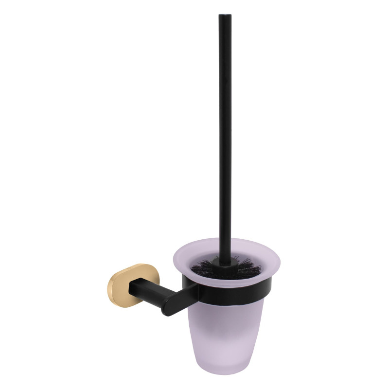 Wc štětka RAV Slezák černá matná/zlato YUA0500CMATZ