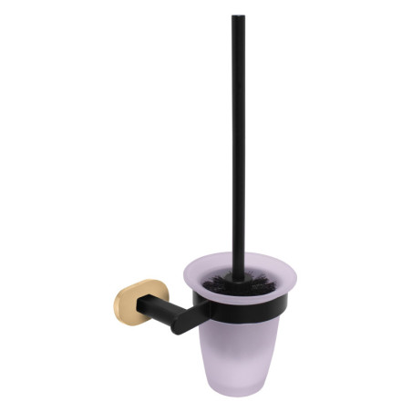 Wc štětka RAV Slezák černá matná/zlato YUA0500CMATZ