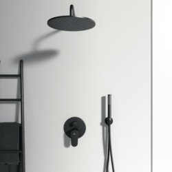 Sprchová a vanová baterie Ideal Standard Alu+ bez podomítkového tělesa 150 mm silk black A7350XG