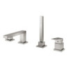 Vanová baterie GROHE Eurocube se sprchovým setem supersteel 19897DC1