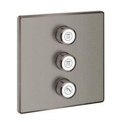 Sprchová a vanová baterie GROHE Grohtherm Smartcontrol bez podomítkového tělesa kartáčovaný Hard Graphite 29127AL0
