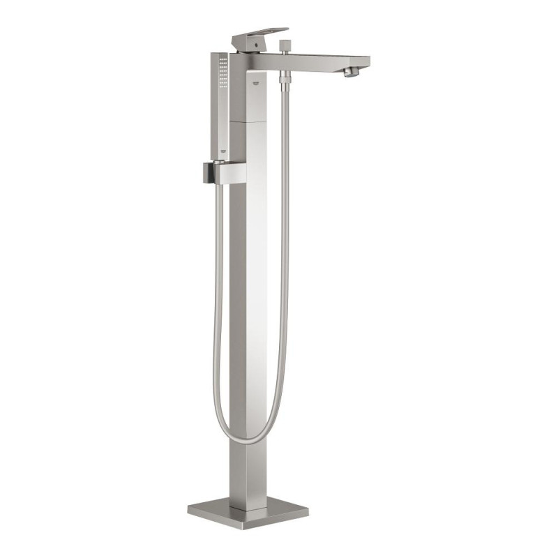 Vanová baterie GROHE Eurocube se sprchovým setem supersteel 23672DC1