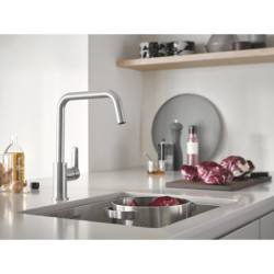 Dřezová baterie GROHE Start s otočným ramínkem supersteel 30470DC0