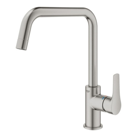 Dřezová baterie GROHE Eurosmart New s otočným ramínkem supersteel 30567DC0
