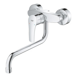 Dřezová baterie GROHE Eurosmart New s otočným ramínkem 150 mm chrom 32224003