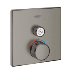 Sprchová baterie GROHE Grohtherm Smartcontrol bez podomítkového tělesa kartáčovaný Hard Graphite 29123AL0