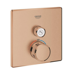 Sprchová baterie GROHE Grohtherm Smartcontrol bez podomítkového tělesa kartáčovaný Warm Sunset 29123DL0