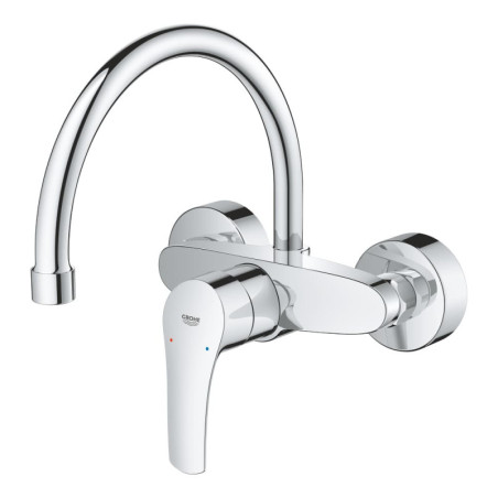 Dřezová baterie GROHE Eurosmart New s otočným ramínkem 150 mm chrom 32482003