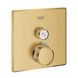 Sprchová baterie GROHE Grohtherm Smartcontrol bez podomítkového tělesa kartáčovaný Cool Sunrise 29123GN0