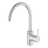 Dřezová baterie GROHE Feel s otočným ramínkem supersteel 32670DC2