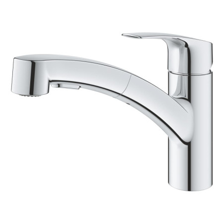 Dřezová baterie GROHE Eurosmart s vytahovací sprškou, 2 proudy chrom 30305001