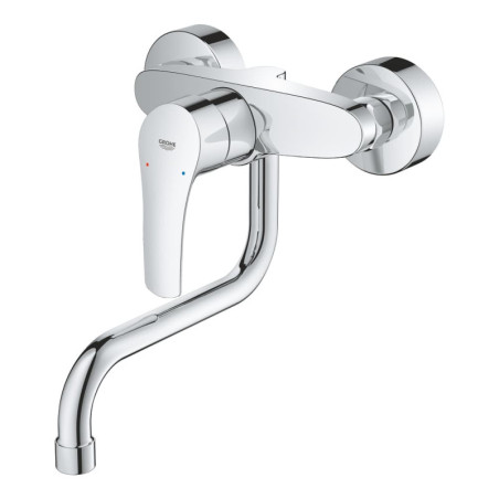 Dřezová baterie GROHE Eurosmart New s otočným ramínkem 150 mm chrom 31391003
