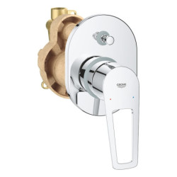 Sprchová a vanová baterie GROHE BauLoop včetně podomítkového tělesa chrom 29041001