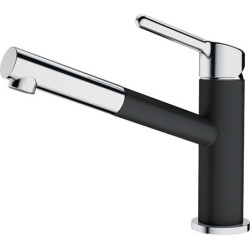 Dřezová baterie Franke s vytahovací sprškou chrom/onyx 115.0623.057