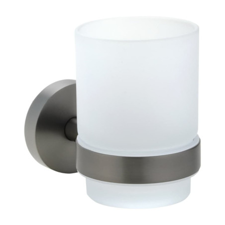 Držák kartáčků Bemeta Graphit včetně skleničky Grafit 156110012