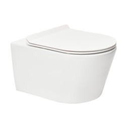 Wc závěsné SAT Brevis včetně prkénka softclose, zadní odpad SATBRE011RREXP