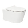 Wc závěsné SAT Brevis včetně prkénka softclose, zadní odpad SATBRE011RREXP