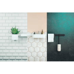 Držák ručníků Hansgrohe WallStoris matná bílá 27926700
