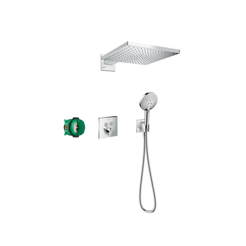 Sprchový systém Hansgrohe Raindance E pod omítku s termostatickou baterií chrom 27952000