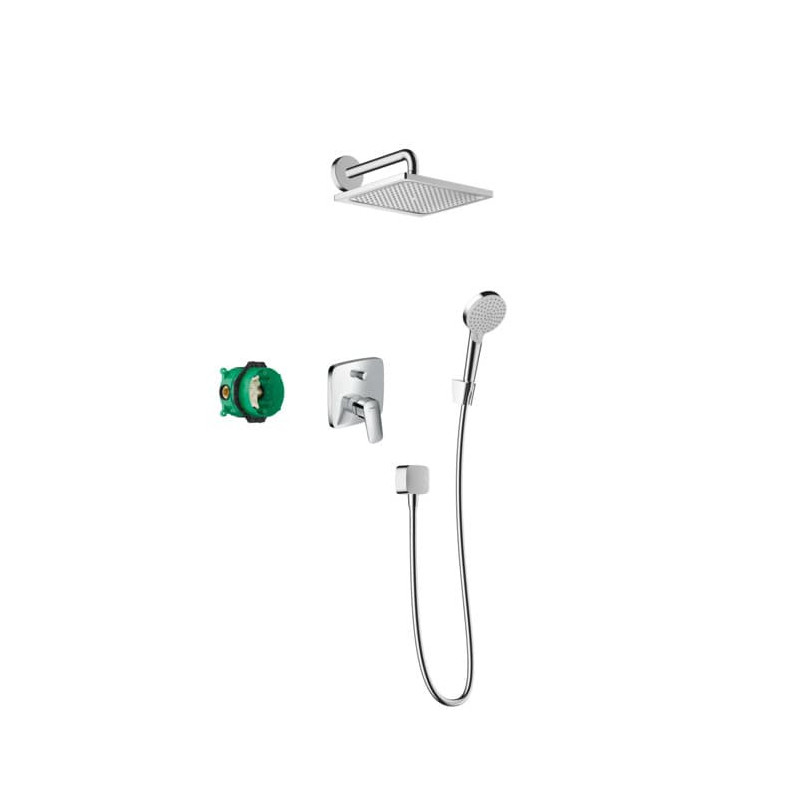 Sprchový systém Hansgrohe Crometta E pod omítku s pákovou baterií chrom 27957000
