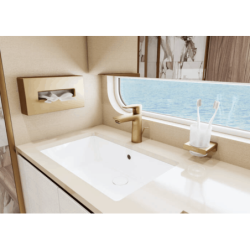 Zásobník na hygienické sáčky Hansgrohe AddStoris kartáčovaný bronz 41774140