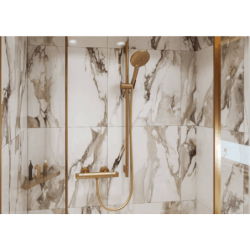 Rohová polička Hansgrohe AddStoris kartáčovaný bronz 41741140
