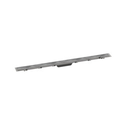 Sprchový žlab Hansgrohe RainDrain Rock 100 cm nerez 56033000