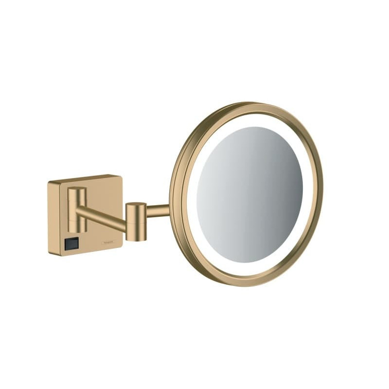 Kosmetické zrcátko Hansgrohe AddStoris sklopné kartáčovaný bronz 41790140