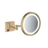 Kosmetické zrcátko Hansgrohe AddStoris sklopné kartáčovaný bronz 41790140