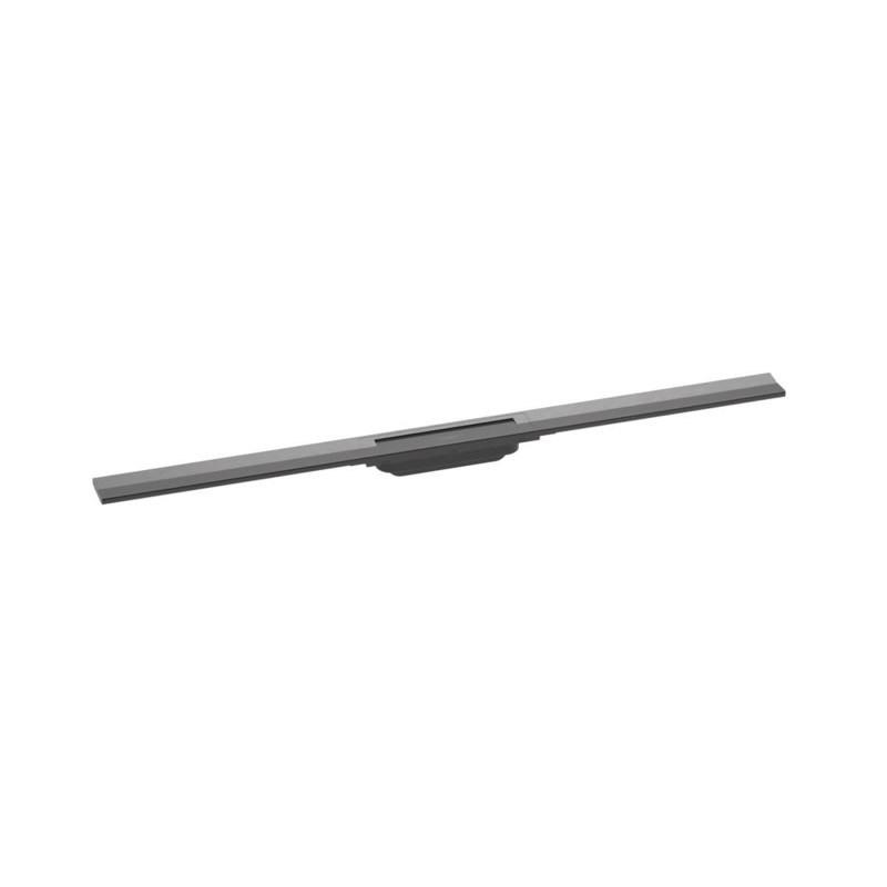 Sprchový žlab Hansgrohe RainDrain Flex 100 cm nerez kartáčovaný černý chrom 56046340